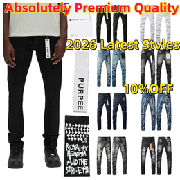 2026 Correct version 1:1 high quality Mens purple jean purple jeans men kusbi jeans men jean Man jean Designer Jean Men Pants High Quality Straight Retro Streetwear