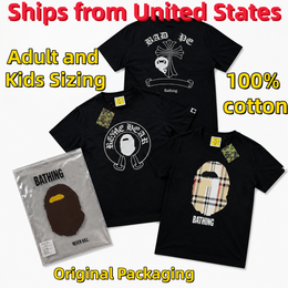 size S-5XL 110CM-160CM Correct version 1:1 high quality 100% cotton t shirt mens designer clothes shirts for men designer shirts tshirt clothes Bathing Ape Shirt