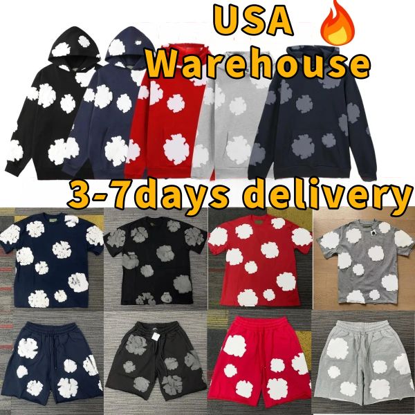 hoodie designer Mens shorts denim hoodies sweatshirts pullover spider hoodie shorts designer for man and woman hip hop fashion sweatpants Cotton Wreath Sweatshirt